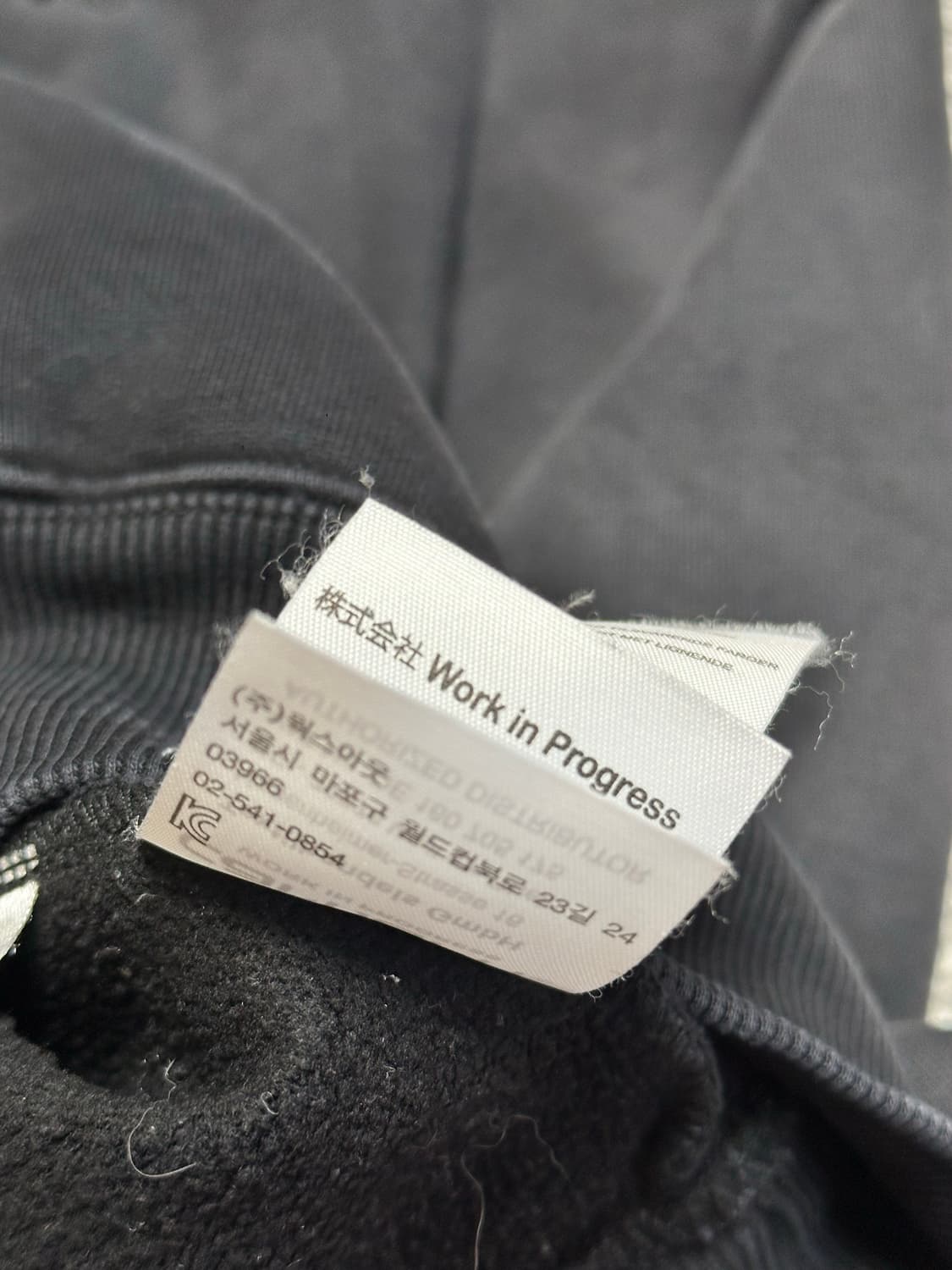 칼하트윕 wip 자수 후드티 블랙 상품이미지5