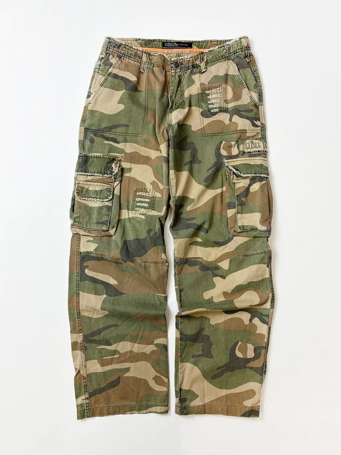 후부 FUBU 00s OG 카모플라쥬 카고 와이드 팬츠 PN4675 상품이미지1