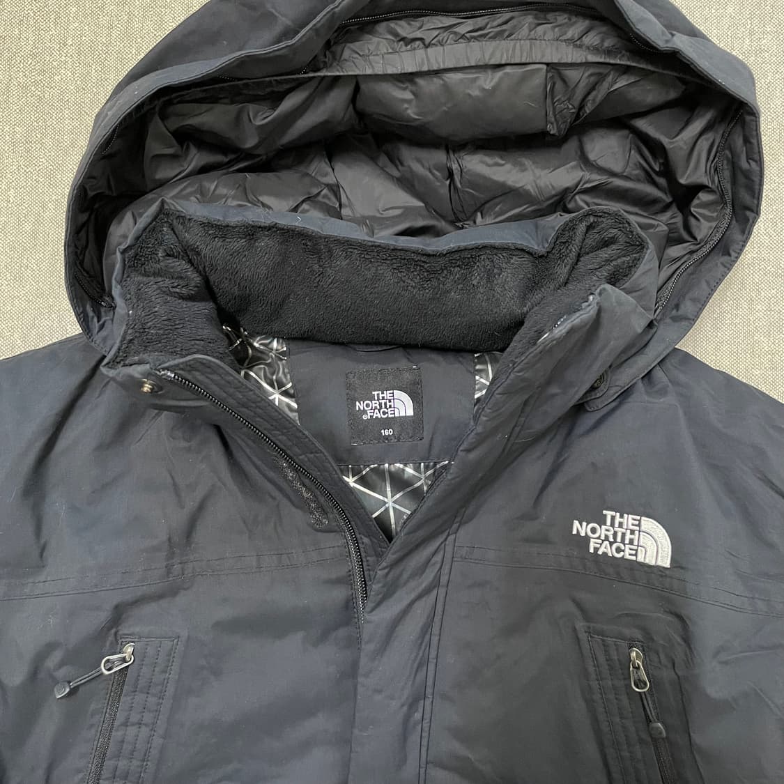 [택포] 노스페이스 주니어 덕다운 패딩 점퍼 블랙 상품이미지3