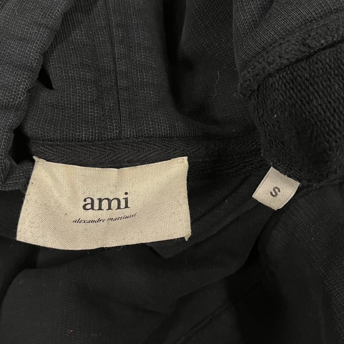 [정품/S] 아미 스몰 하트 블랙 후드티 b19 상품이미지5