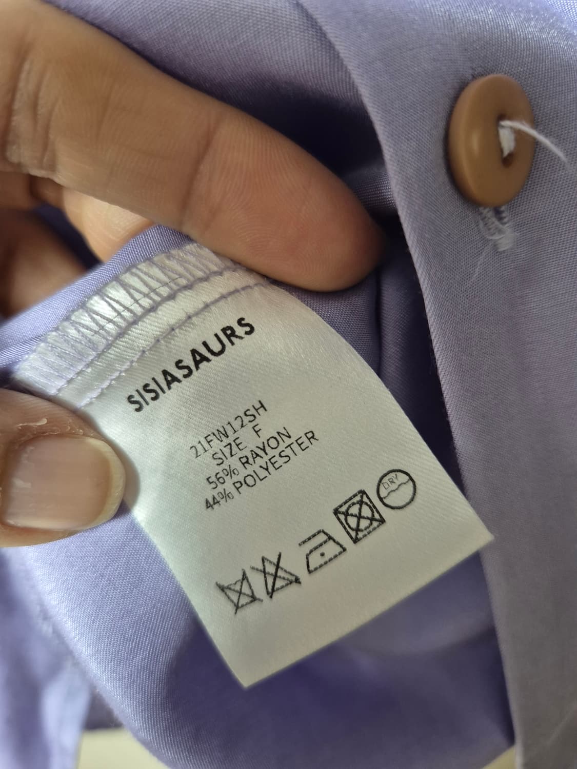 시시아사우르스 실크 셔츠 블라우스 상품이미지5