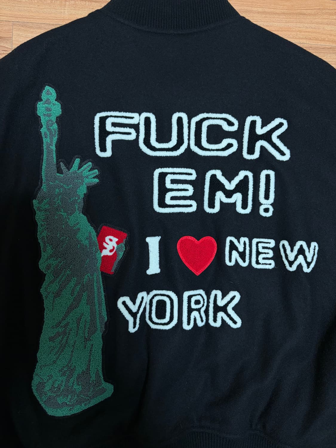 [XL] 슈프림 투어리스트 바시티 자켓 블랙  상품이미지8