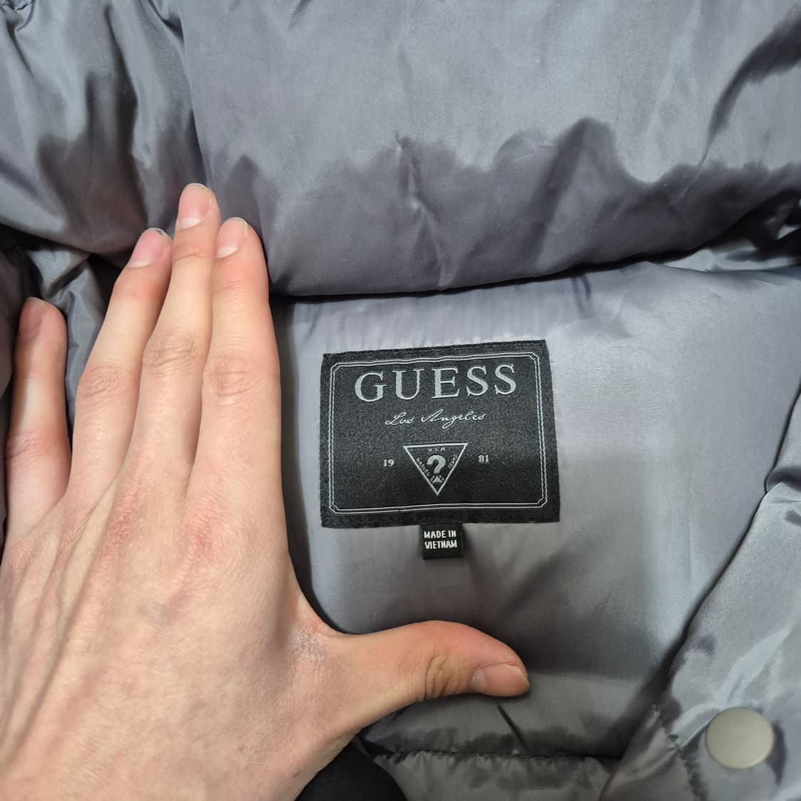 게스 LA-CA 여성 덕다운 후드 헤비 패딩 점퍼 XS(85) 상품이미지6