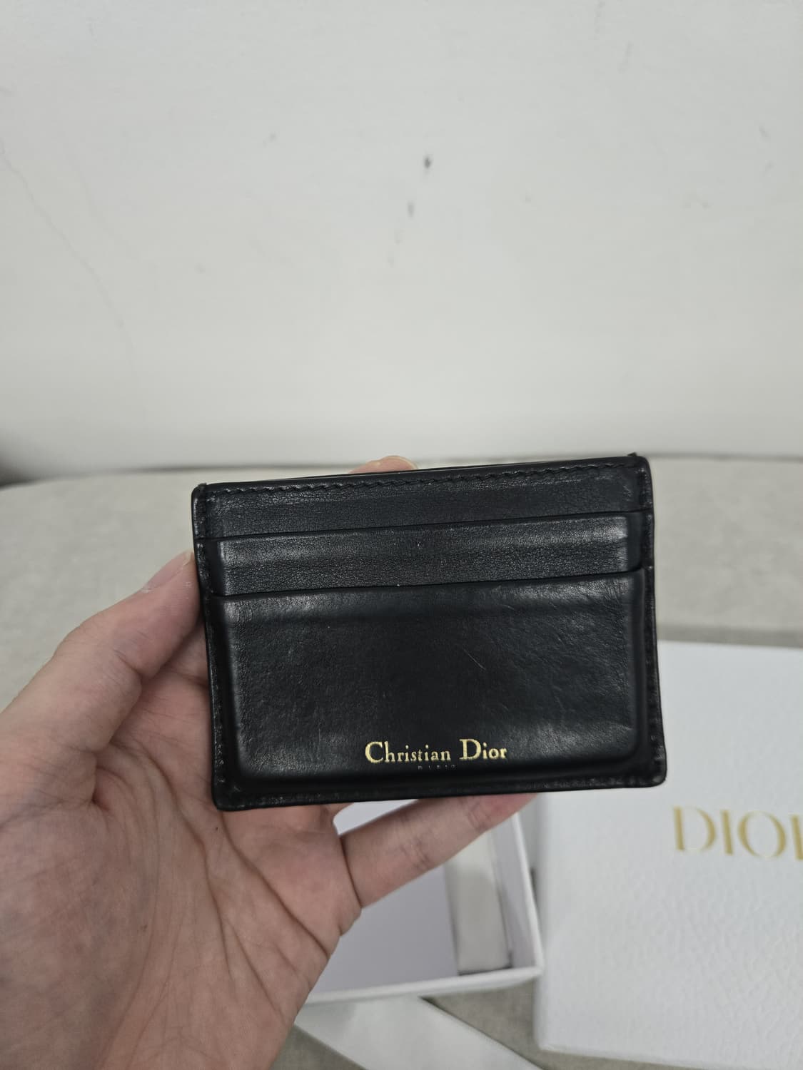 [보증서 정품]디올 빅 로고 카드지갑 상품이미지4