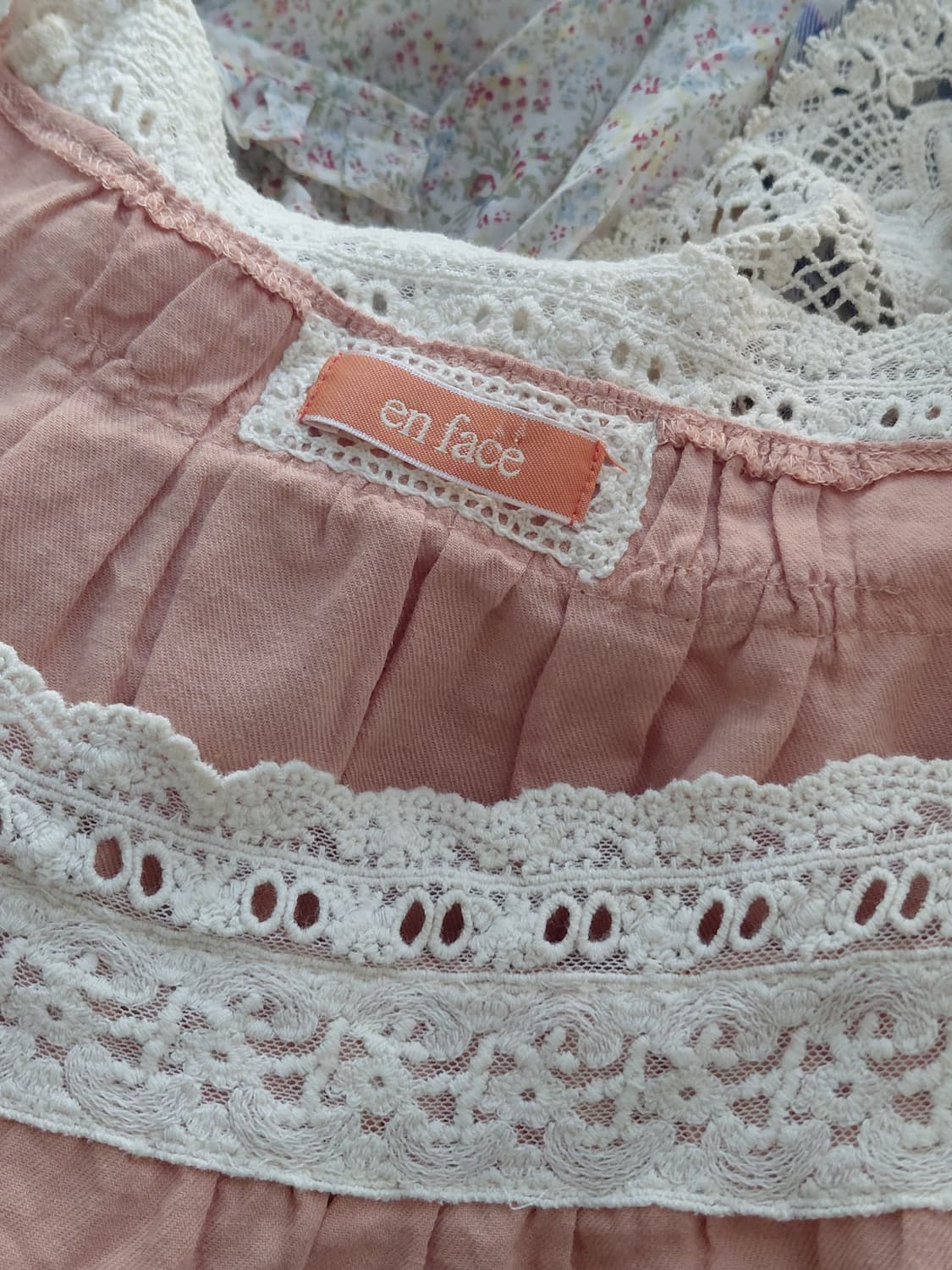 [일본빈티지] 레이스 핑크 원피스 빈티지 스타일 상품이미지6