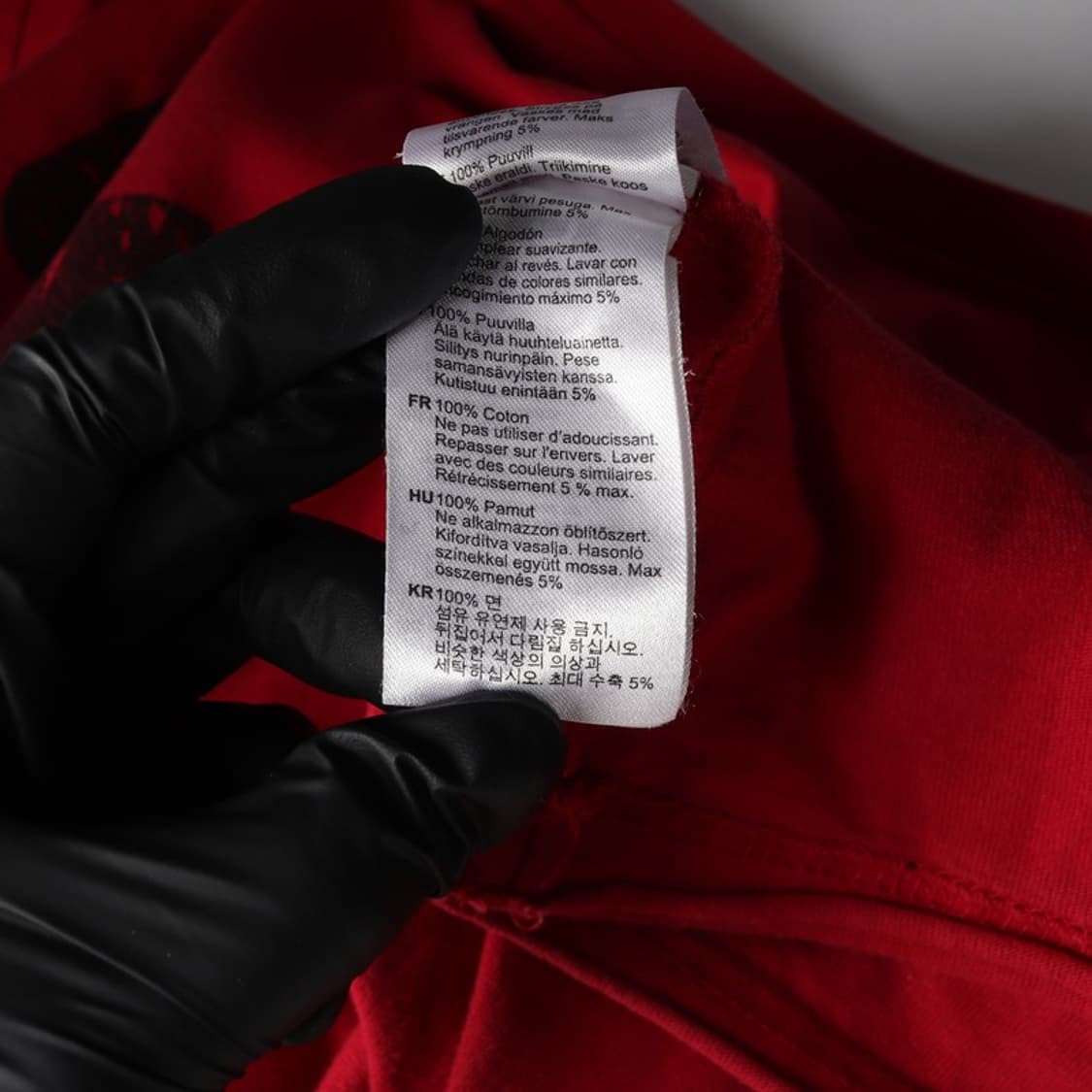 GASP 빅로고 그래픽 반팔 티셔츠 레드 L 상품이미지6