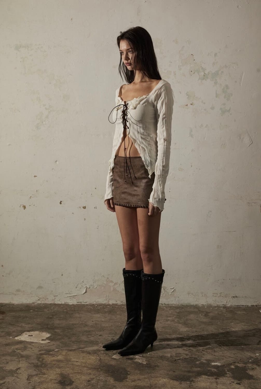 보헤미안서울 보헴서 스커트 brown 상품이미지4