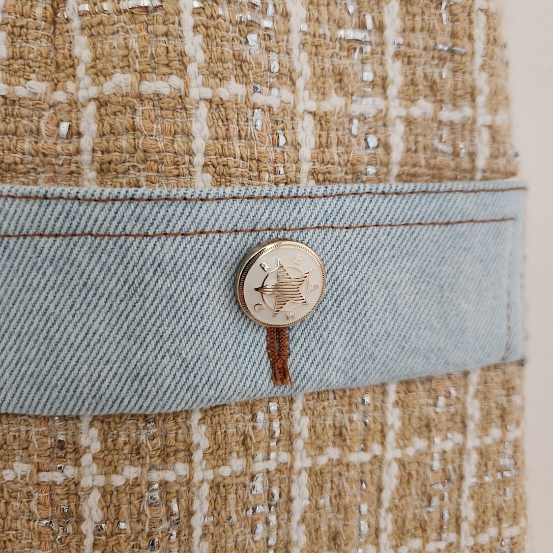 택만뗀 새거 21 ss 산드로 트위드 원피스 (34) 상품이미지5