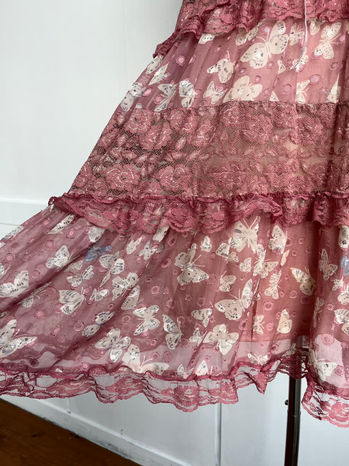 axes femme 나비 플로럴 원피스 상품이미지3