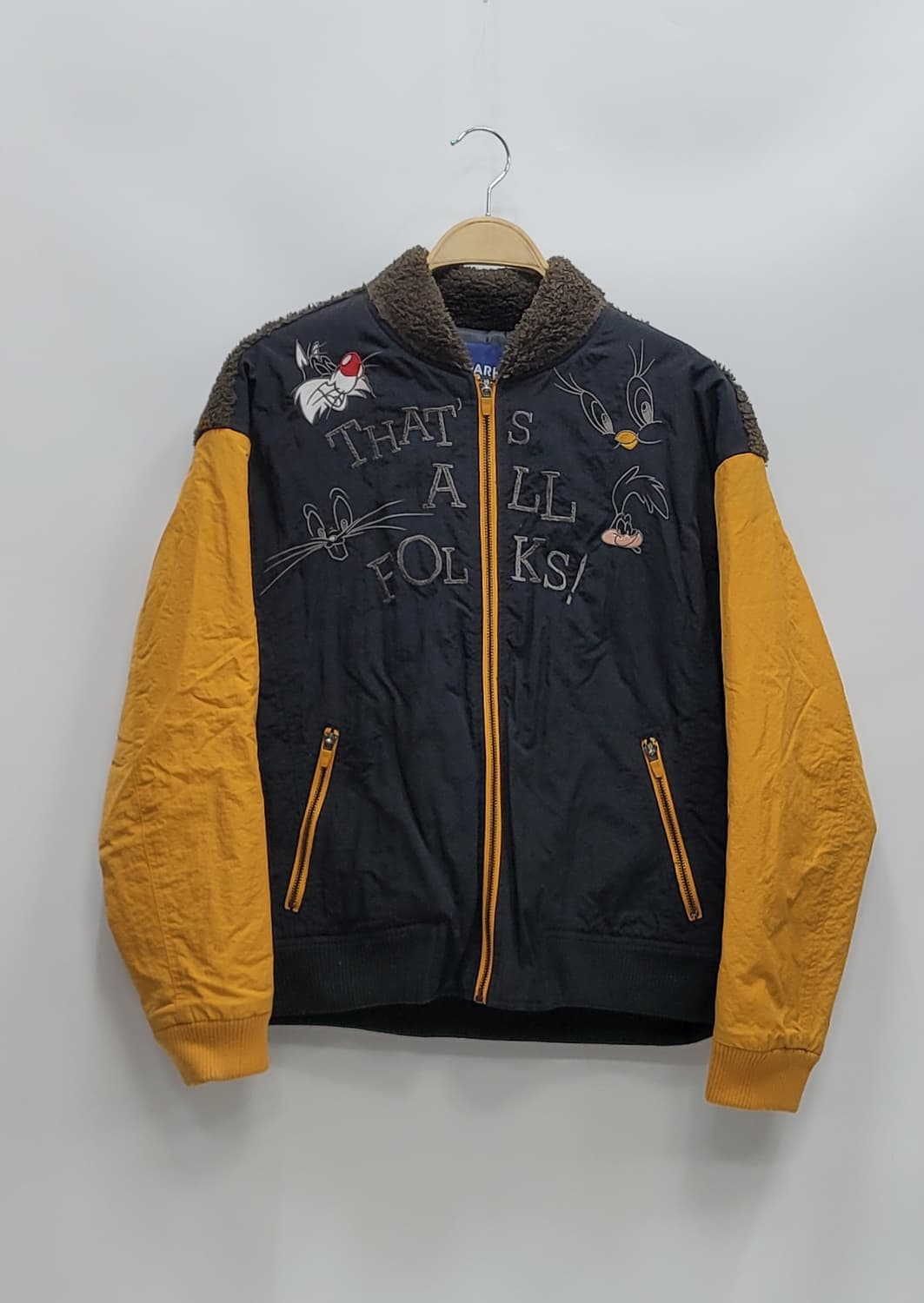 SPAKS 위너브라더스 부클 퍼 경량 패딩 점퍼 / 100 블랙  상품이미지1