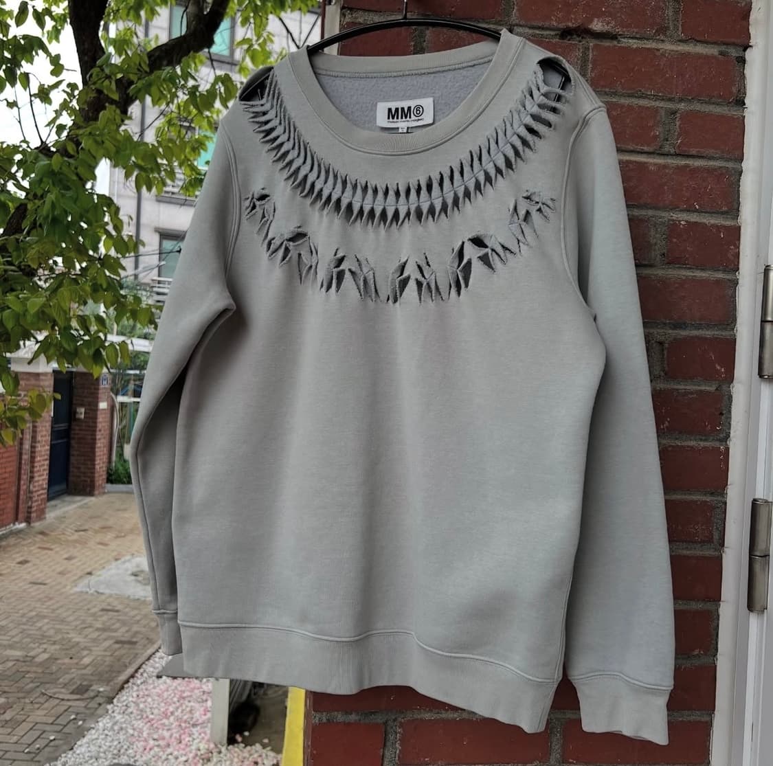 메종 마르지엘라 컷아웃(절개) 스웻셔츠 상품이미지2