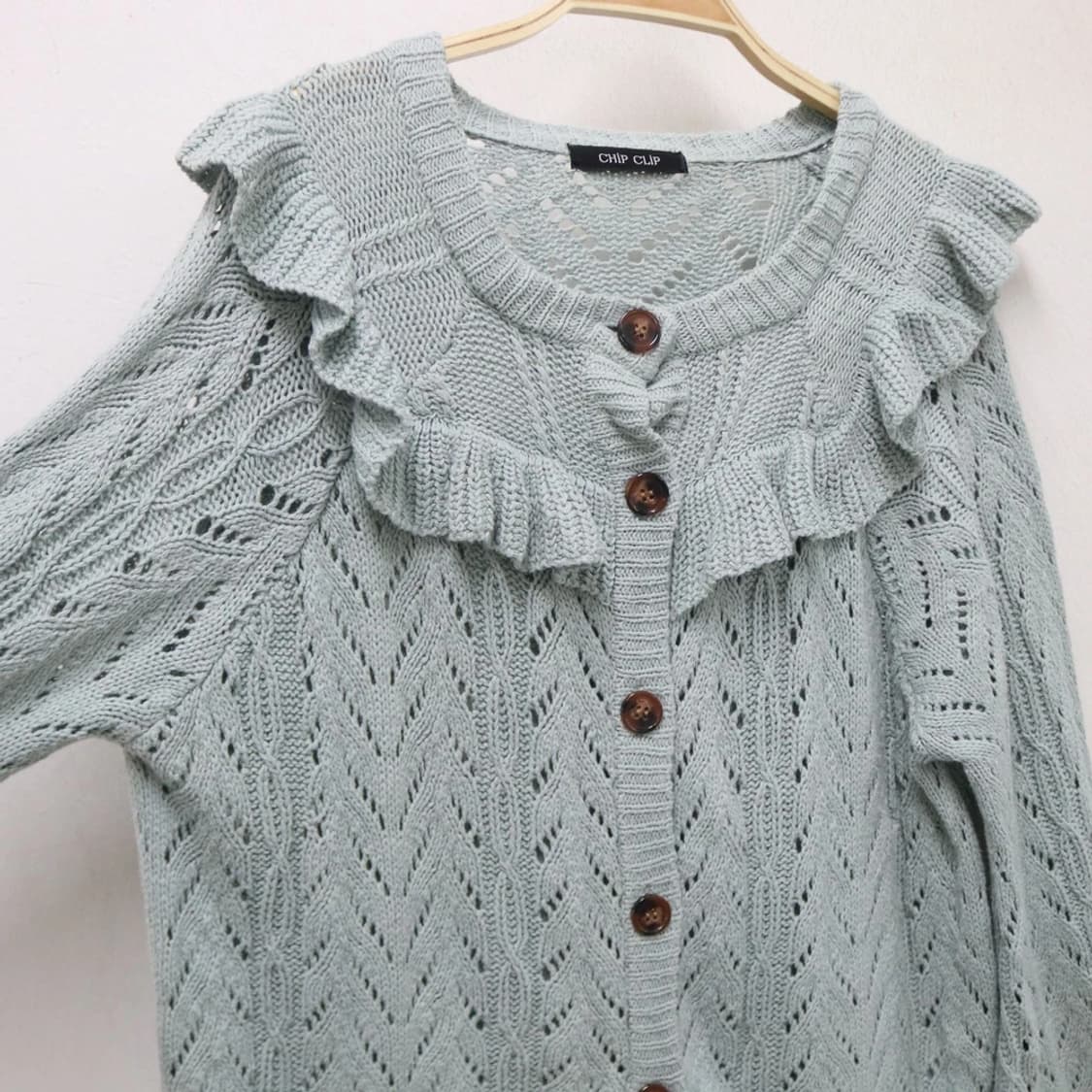 CHIP CLIP 프릴 러블리 니트 가디건 62824 상품이미지7