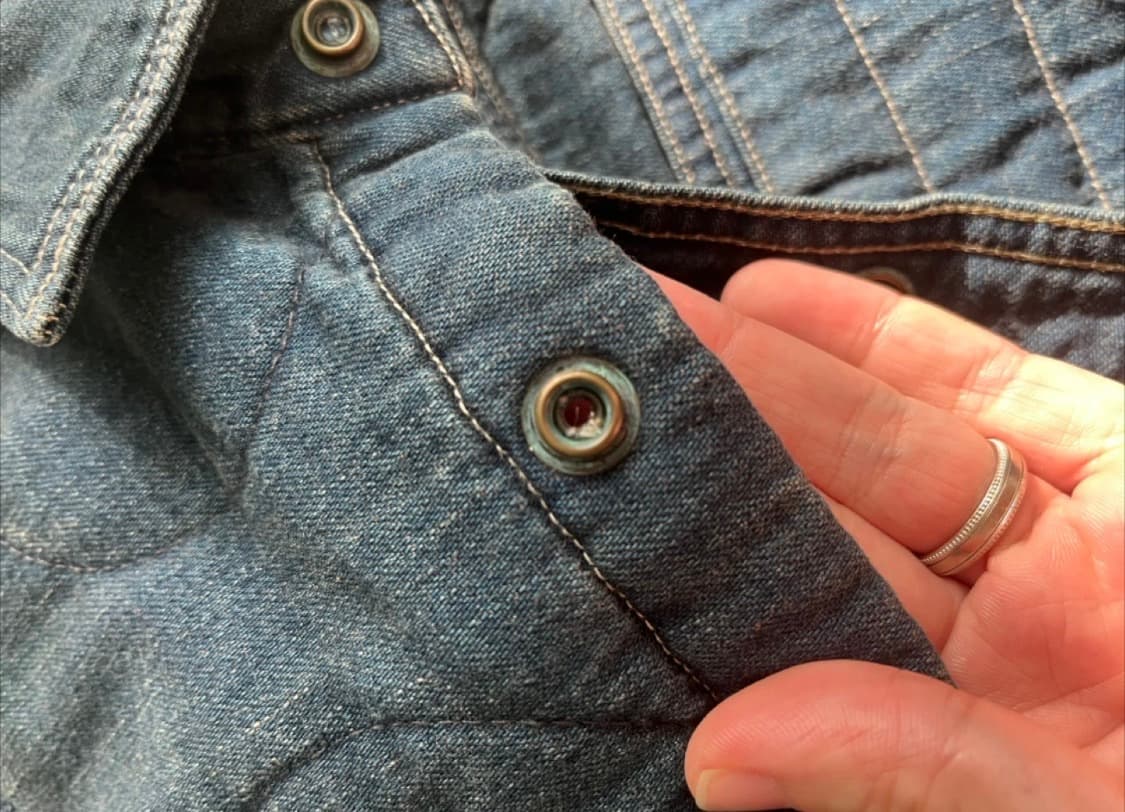 폴로 랄프로렌 데님 퀼팅 자켓 M 상품이미지5