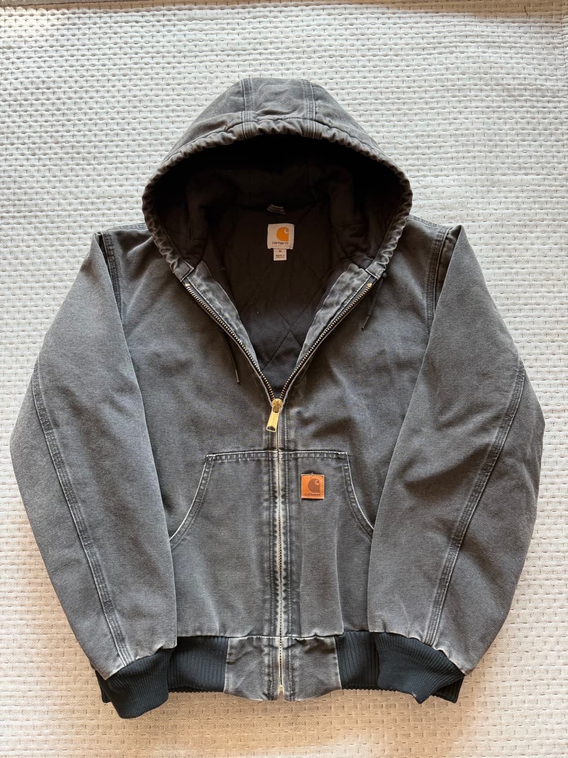 [M] 칼하트 j130 샌드스톤 덕 액티브 자켓 블랙 상품이미지1