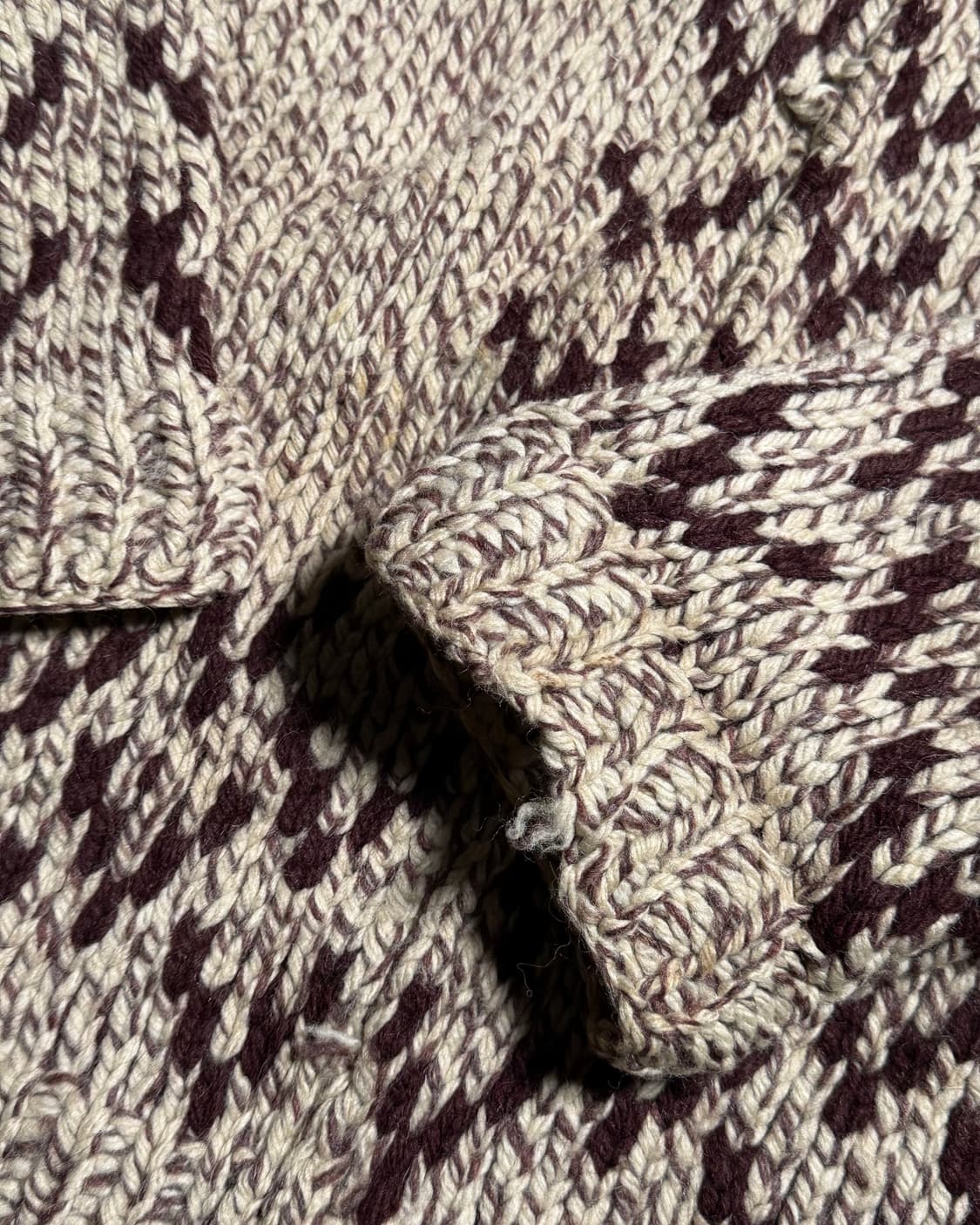 (60‘s 라이트닝 지퍼) 빈티지 코위찬 스웨터 105 상품이미지4