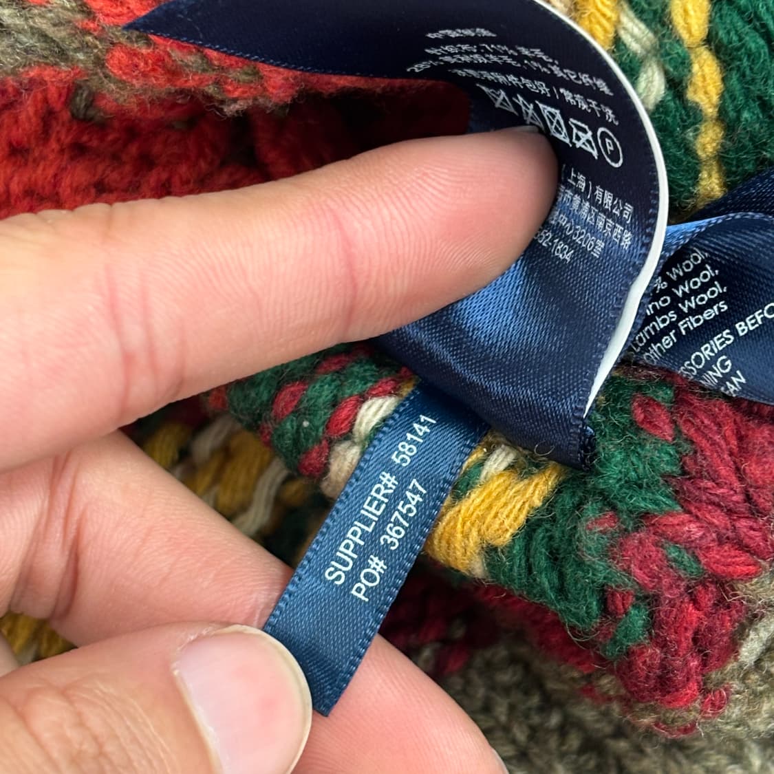 폴로 나바호 숄카라넥 니트 상품이미지7