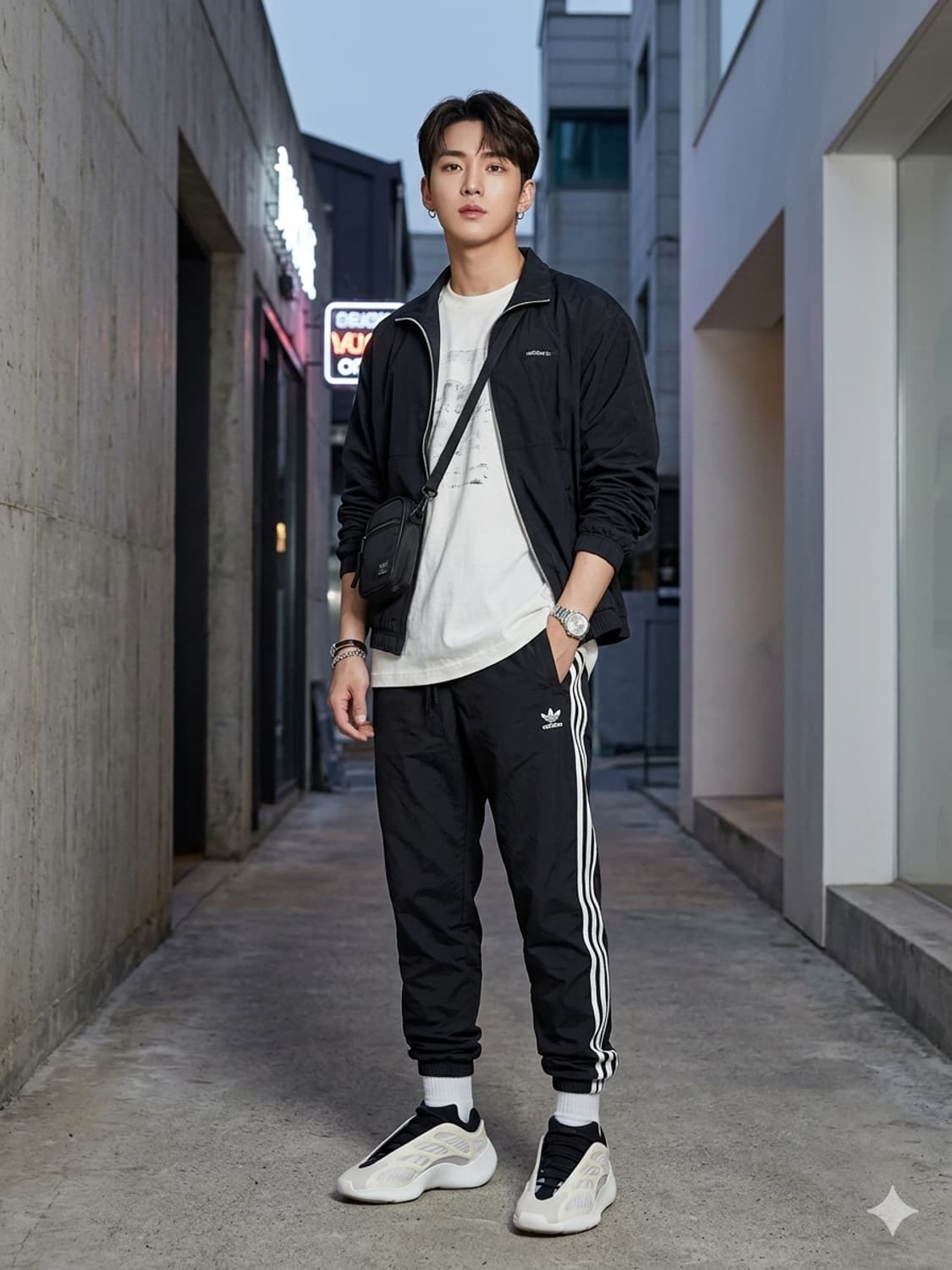 아디다스 오리지널스 웜업 트랙 팬츠 블랙 상품이미지1