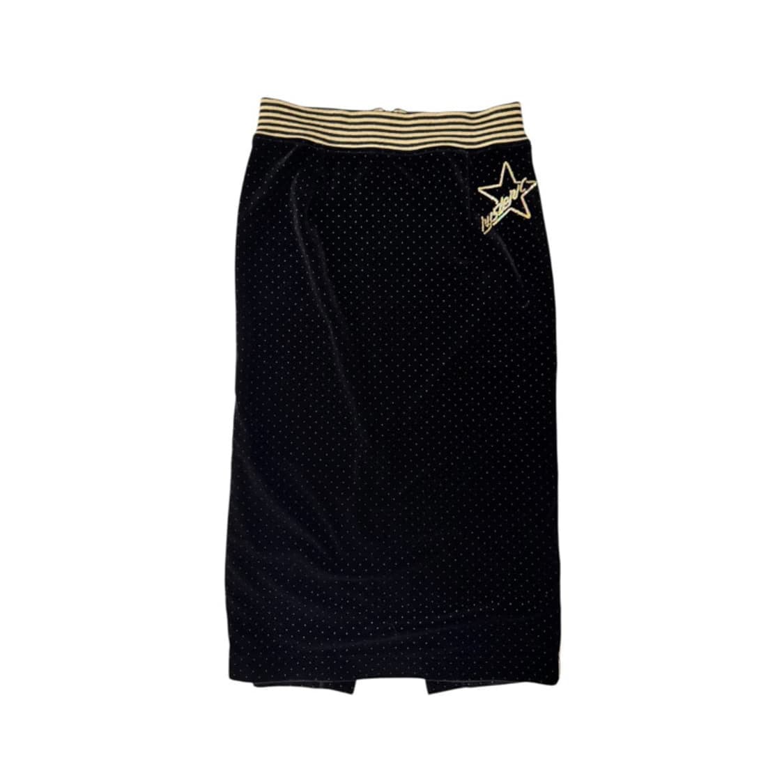 히스테릭글래머 벨벳 스터드 로고 스커트 상품이미지1