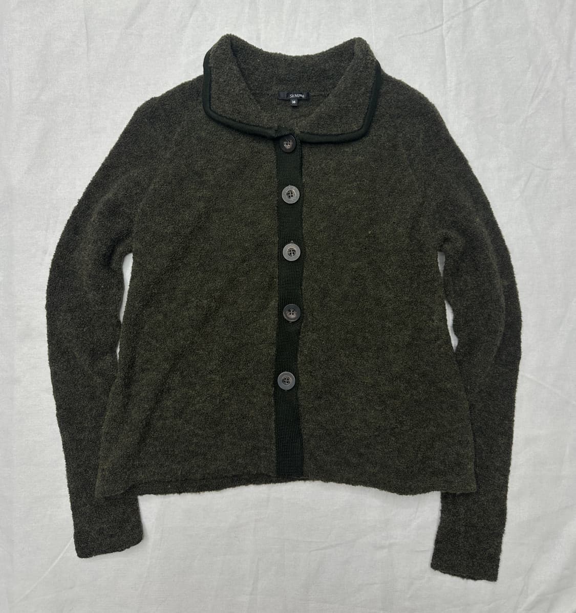 뽀글 가디건 wool78% 상품이미지1