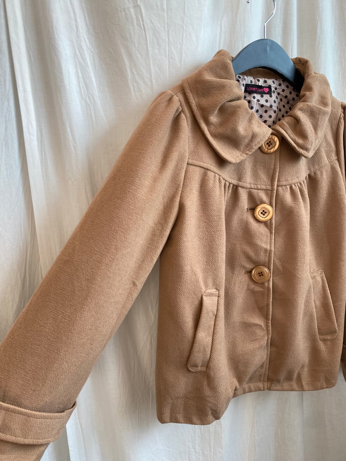 LOVETOXIC 브라운 하프코트(-66) 상품이미지4