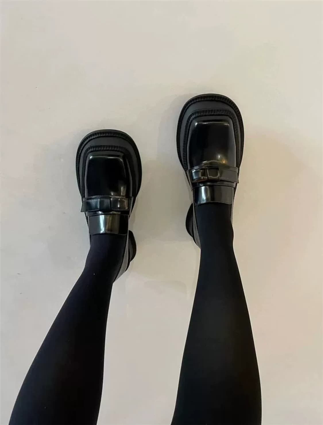 SHUSHU/TONG 슈슈통 리본 블랙  로퍼 상품이미지10