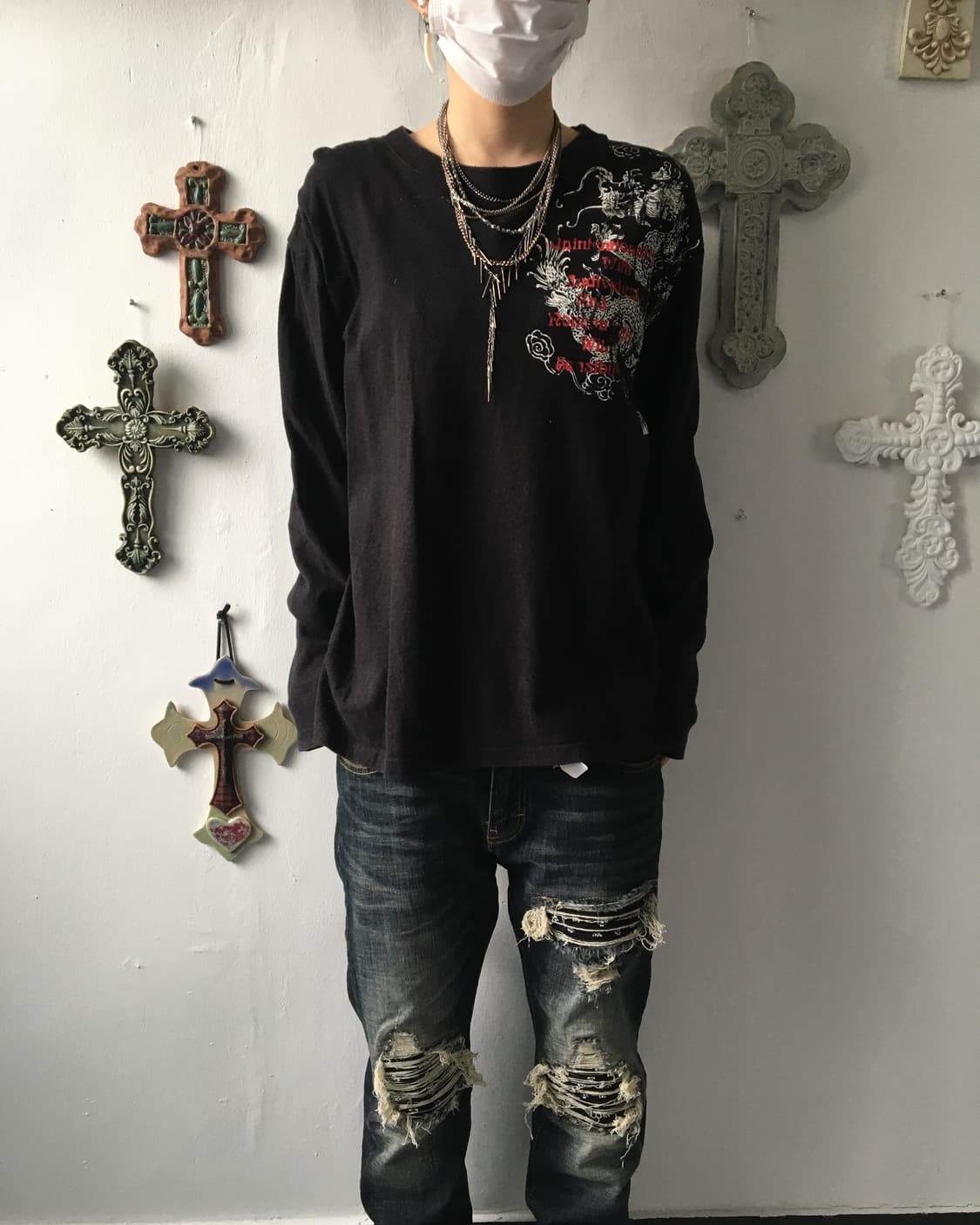 Oriental printing point sleeve 상품이미지5