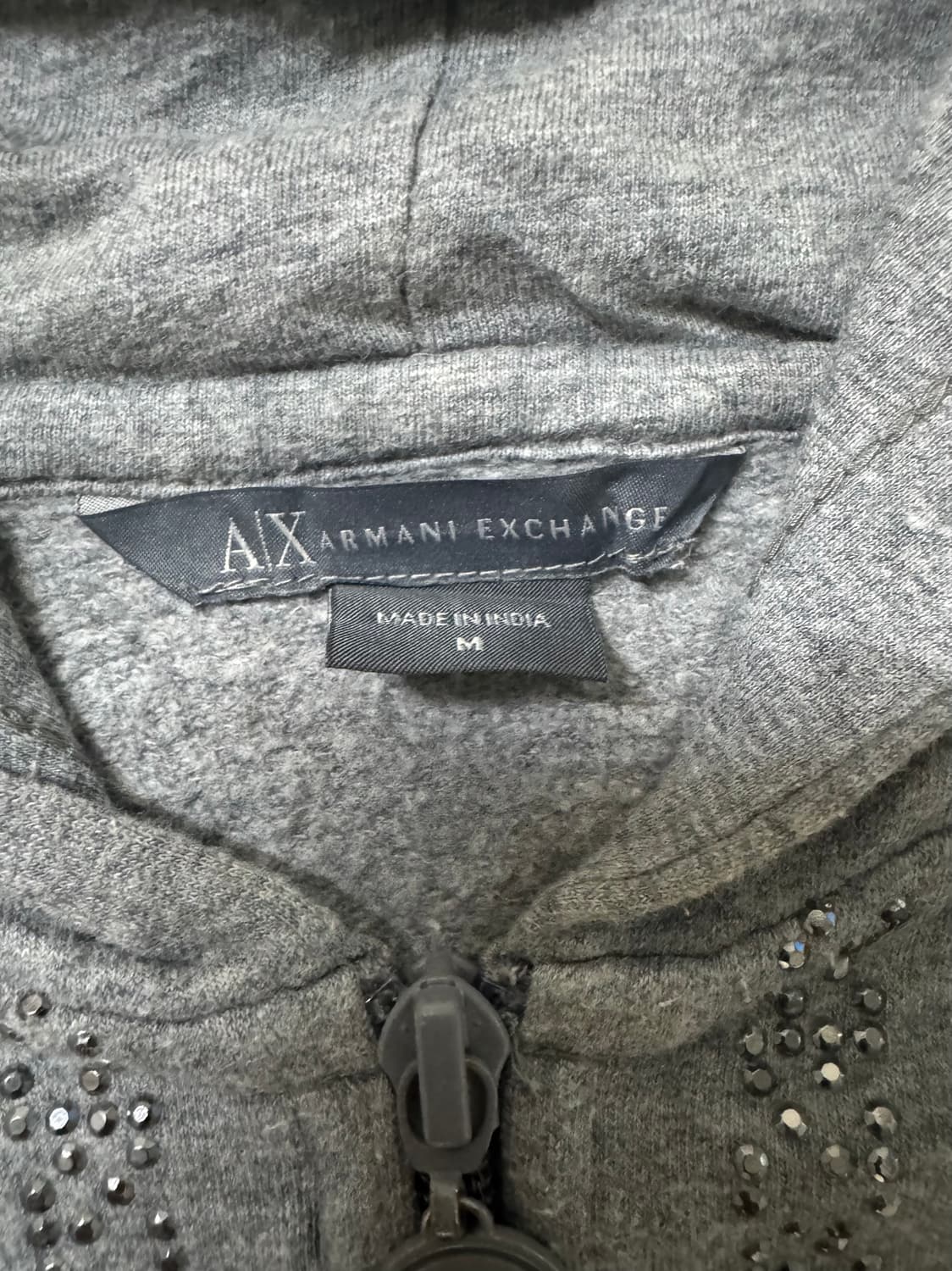 armani exchange 그레이 Y2K 후드집업 상품이미지4