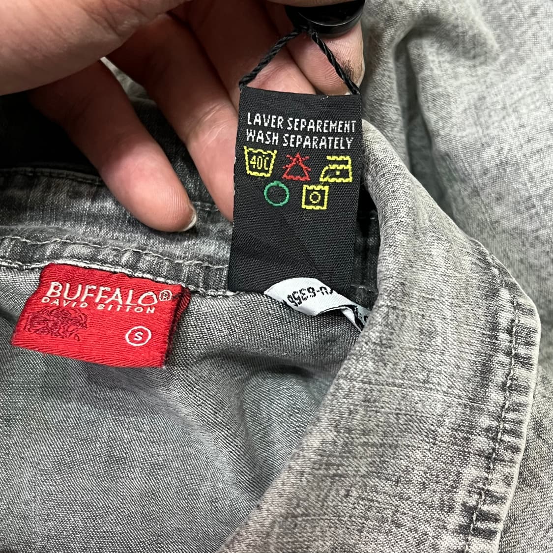  버팔로 워싱 데님 셔츠 y14997 상품이미지8