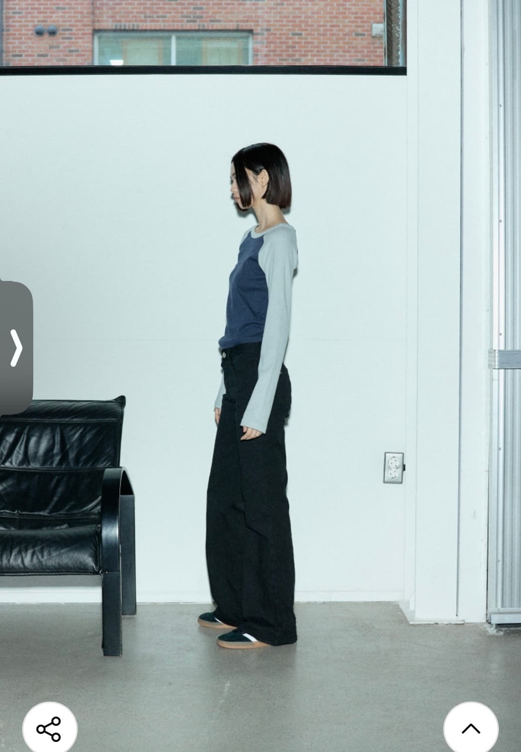 큐리티 C RAGLAN LONG SLEEVE T-SHIRT_NAVY 상품이미지2