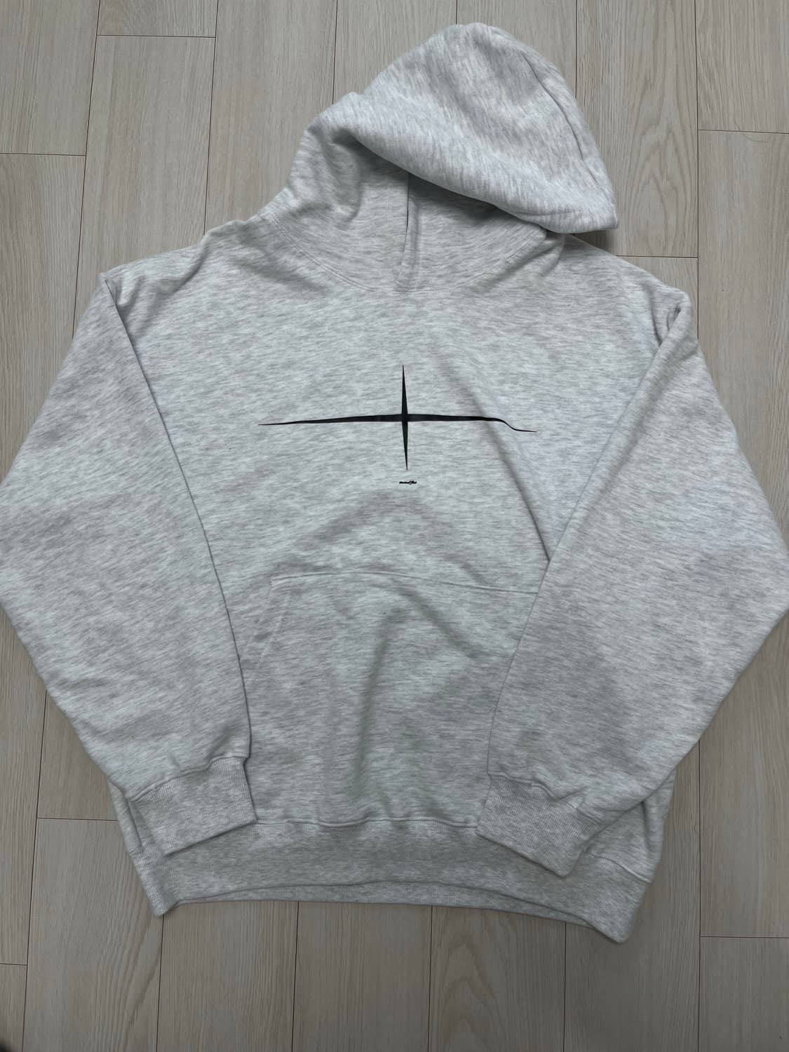 1사이즈)엘리메노 EL 플랫 후드티 멜란지 상품이미지1