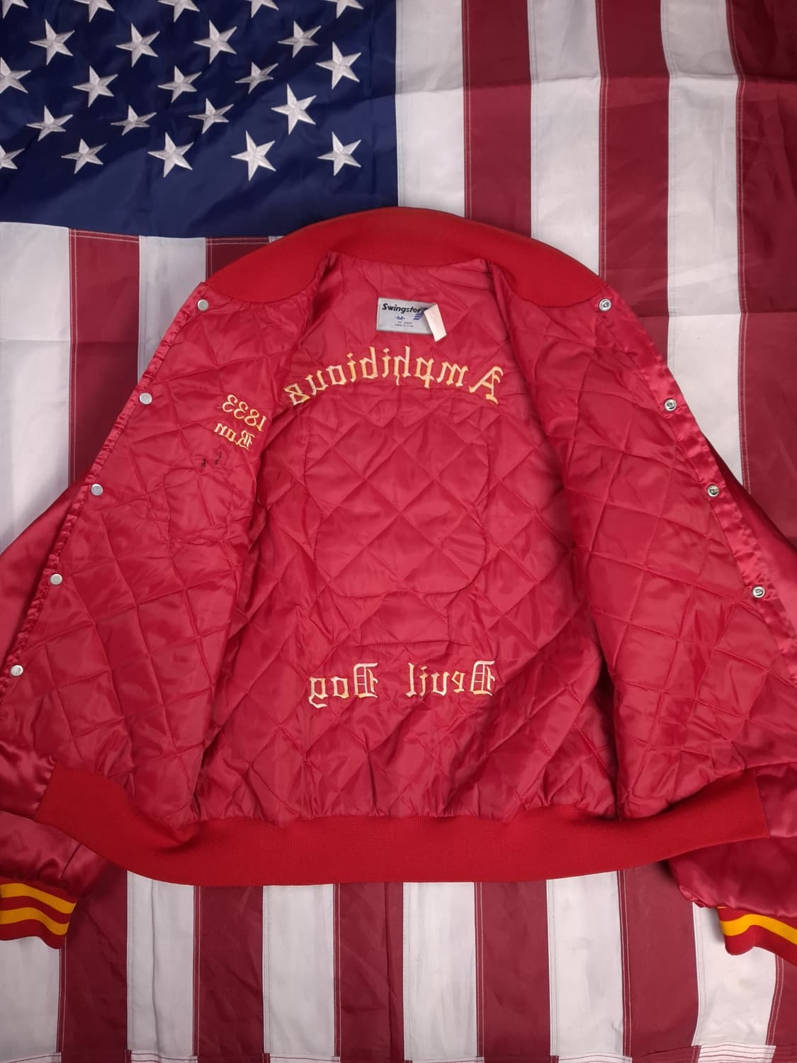 오리지날 미국제조 미해병대 나일론 바시티점퍼 상품이미지8