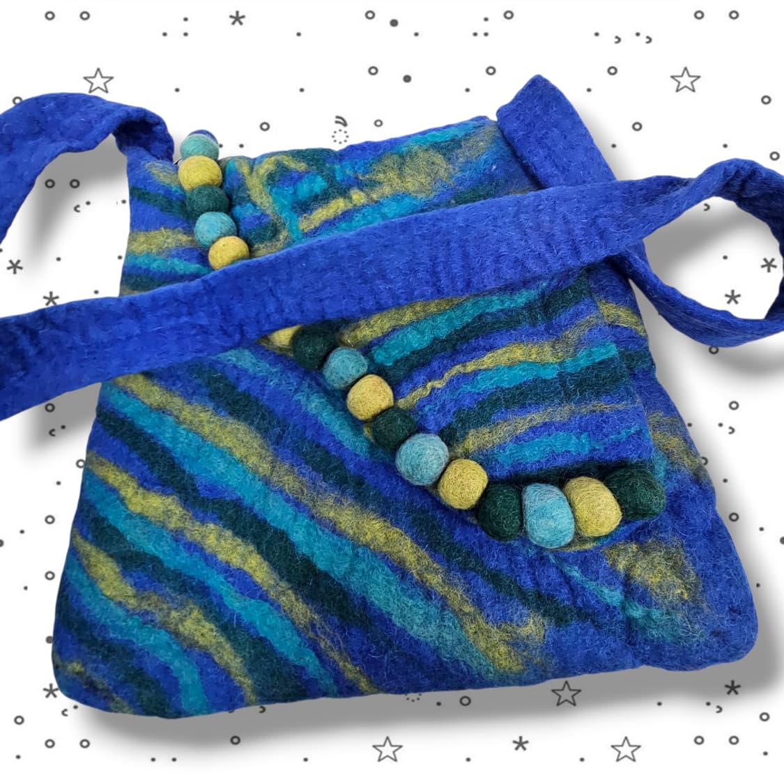 VTG 폼폼 펠트 크로스백 가방 상품이미지9