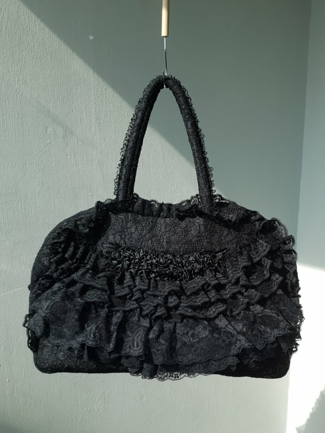 Vintage frill lace boston bag 상품이미지8