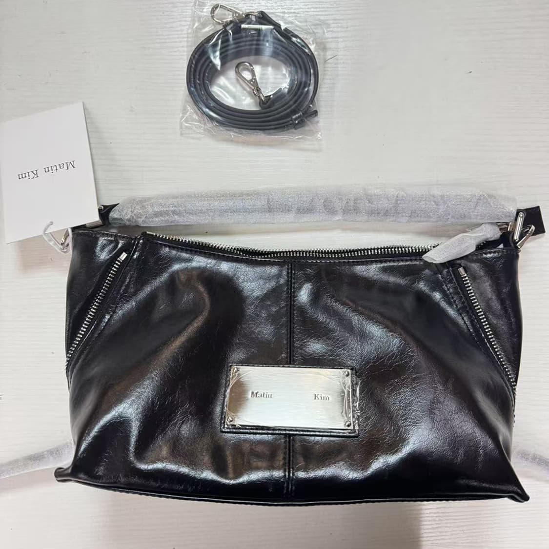 (새상품)마뗑킴 사이드 지퍼 투웨이백 미니사이즈 스몰 상품이미지1