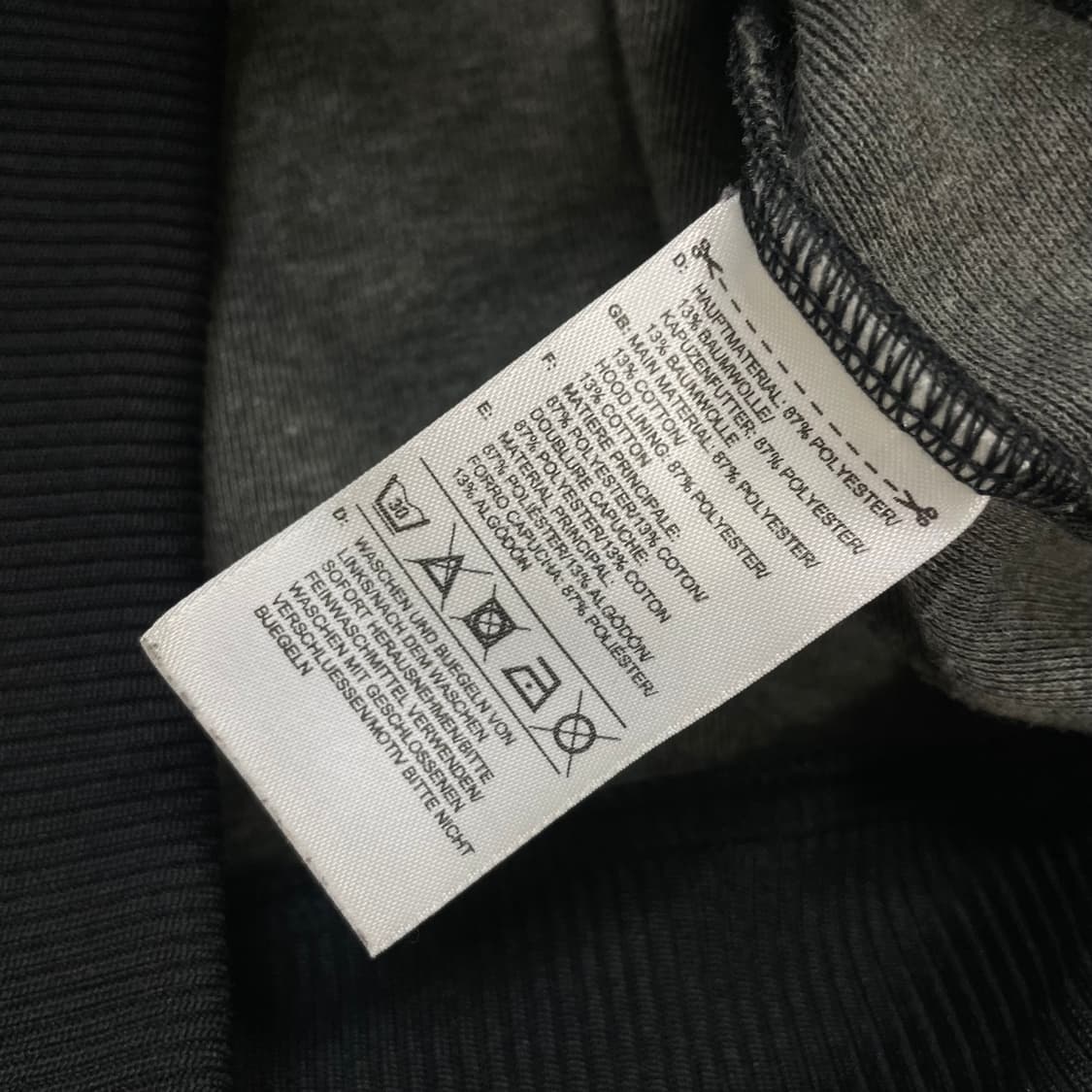 아디다스 트레포일 로고 후드 플락 후드집업 블랙 상품이미지5