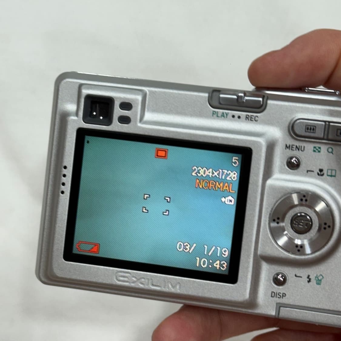 작례⭕️ 카시오 엑슬림 Casio Exilim EX-Z4 실버 디카 상품이미지9