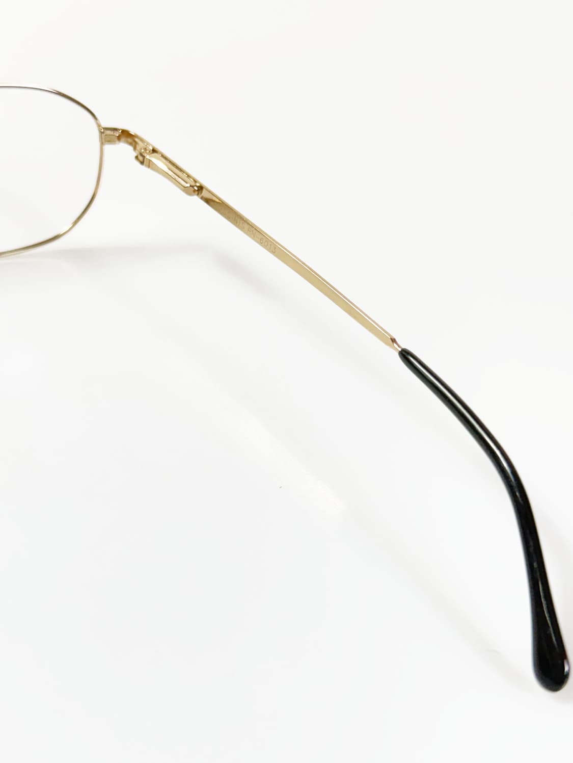 90s ROSSINIS 골드 메탈 슬림 스퀘어 빈티지 안경 상품이미지6