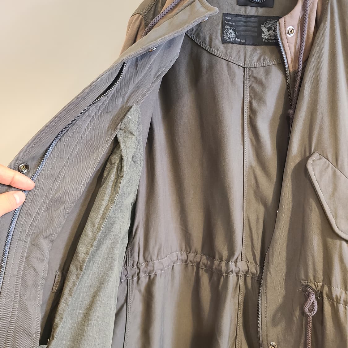 DIESEL 피시테일 야상(내피 없는 디자인) 상품이미지6