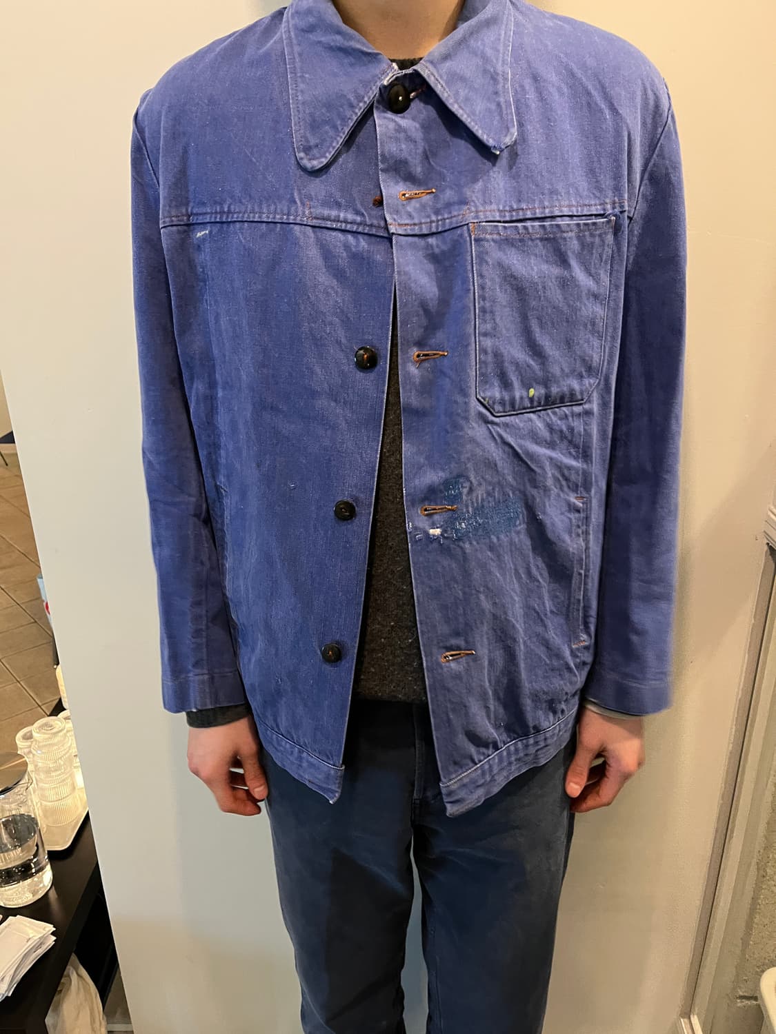 70s og french work jacket 상품이미지5