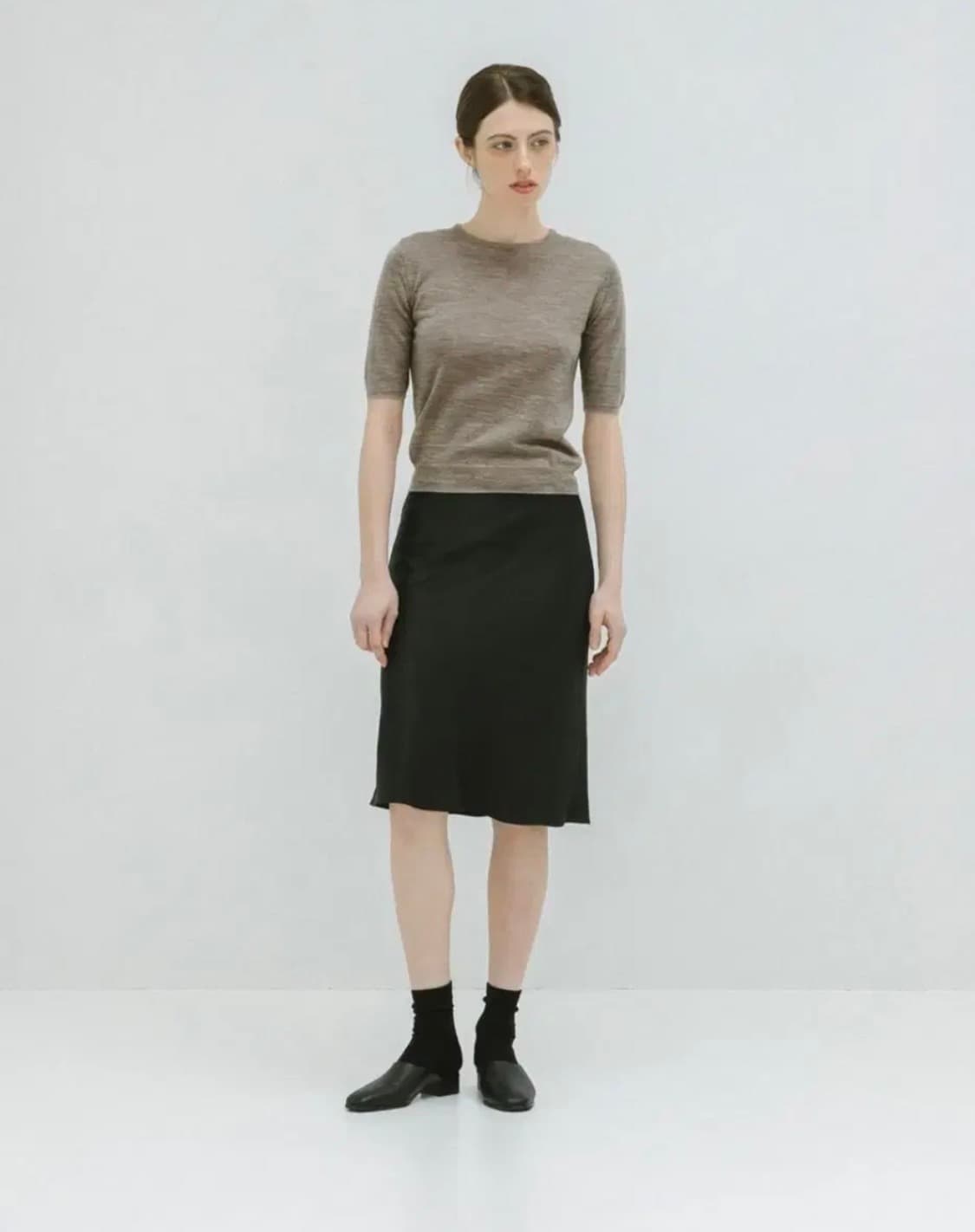 르에떼 leete 새틴 스커트 상품이미지1