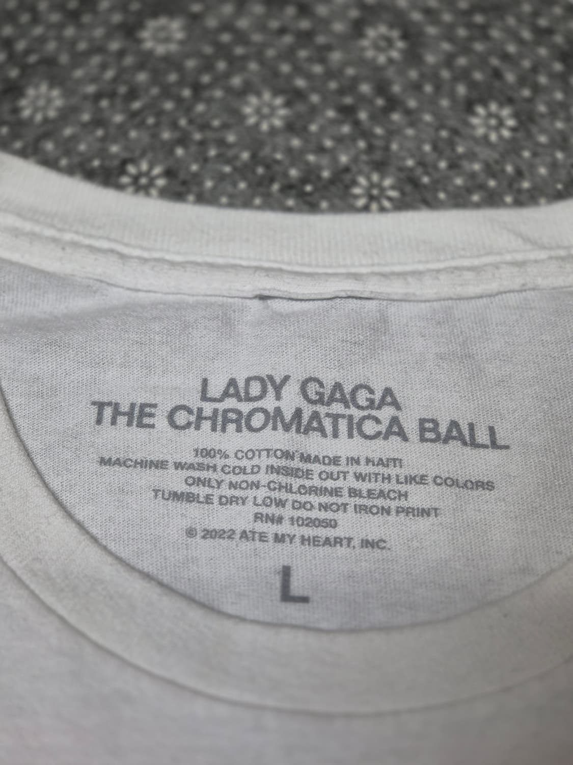 [L,실측 XL]레이디가가 Chromafica Ball tour -175 상품이미지7