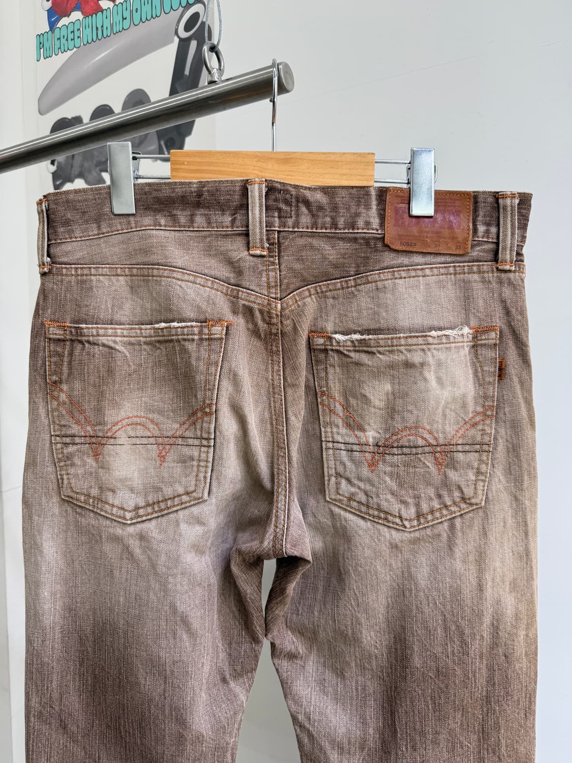 EDWIN (Made in Japan) 브라운 데님팬츠 상품이미지5