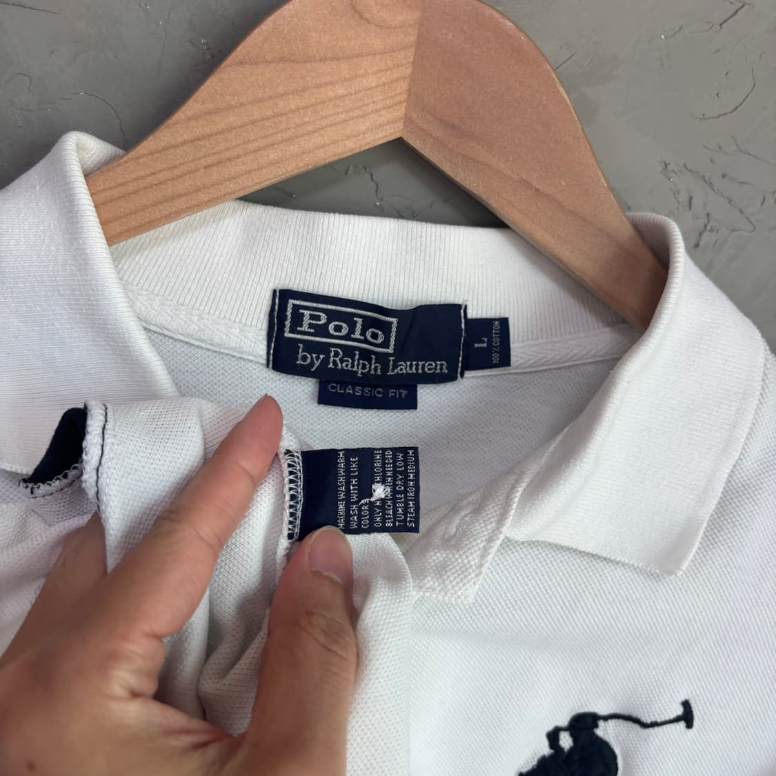 폴로 랄프로렌 빅포니 카라티 화이트 상품이미지3