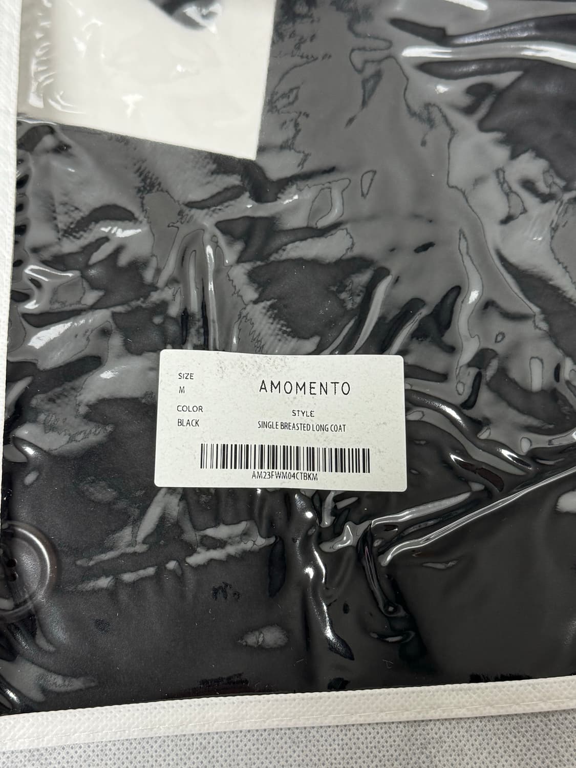 아모멘토 / 23fw 싱글 브레스티드 롱코트 / M 상품이미지2