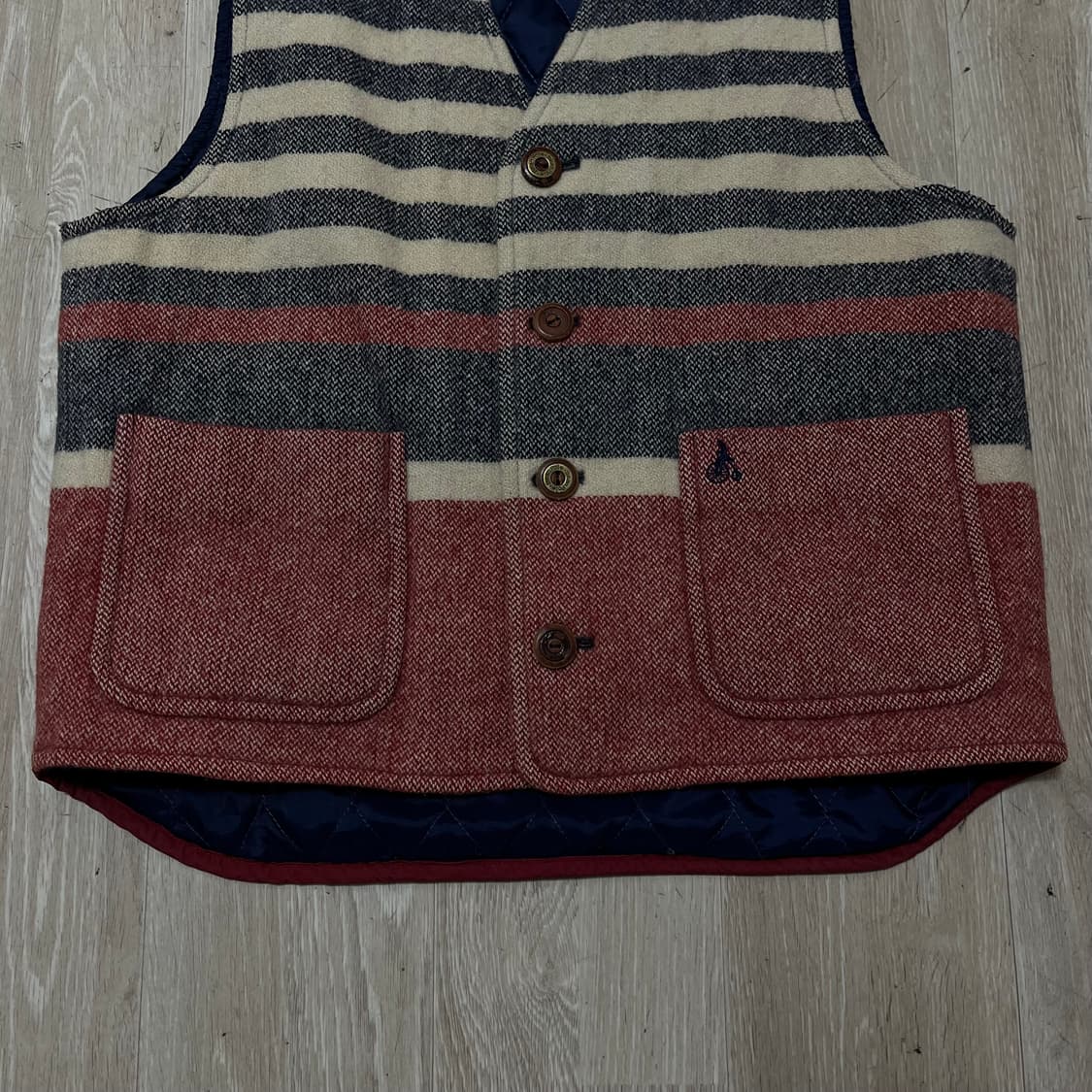 빈폴 남성 클래식 스트라이프 퀼팅 조끼 L/100 상품이미지3