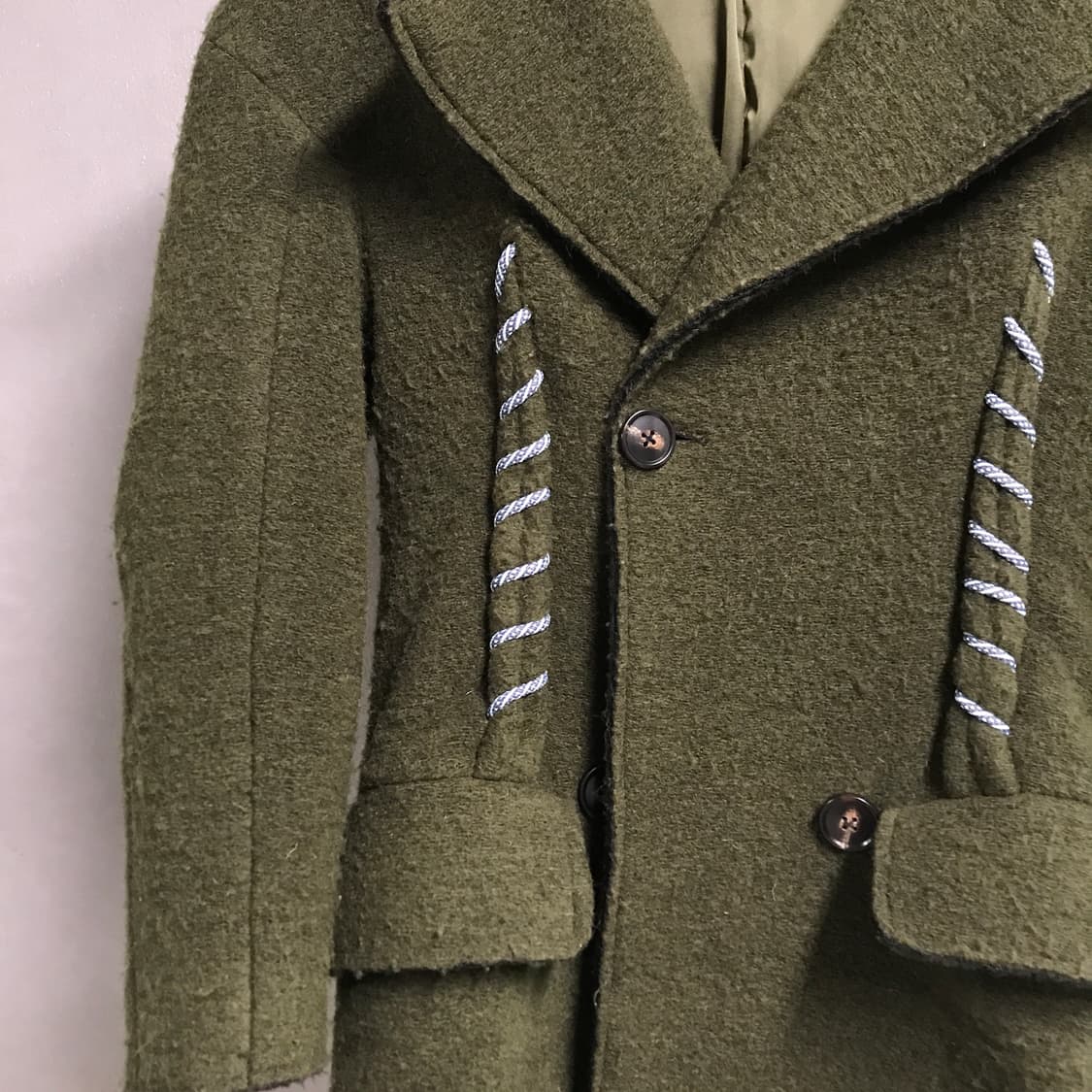 아크네스튜디오 롱 코트 카키 - 상품이미지4