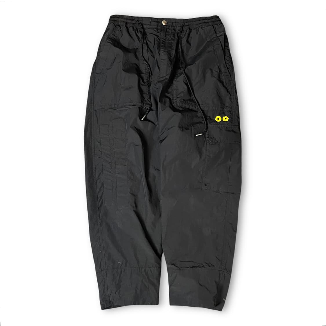 (밴딩) 송지오옴므X송민호 썬플라워 블랙 나일론 카고 팬츠 상품이미지1