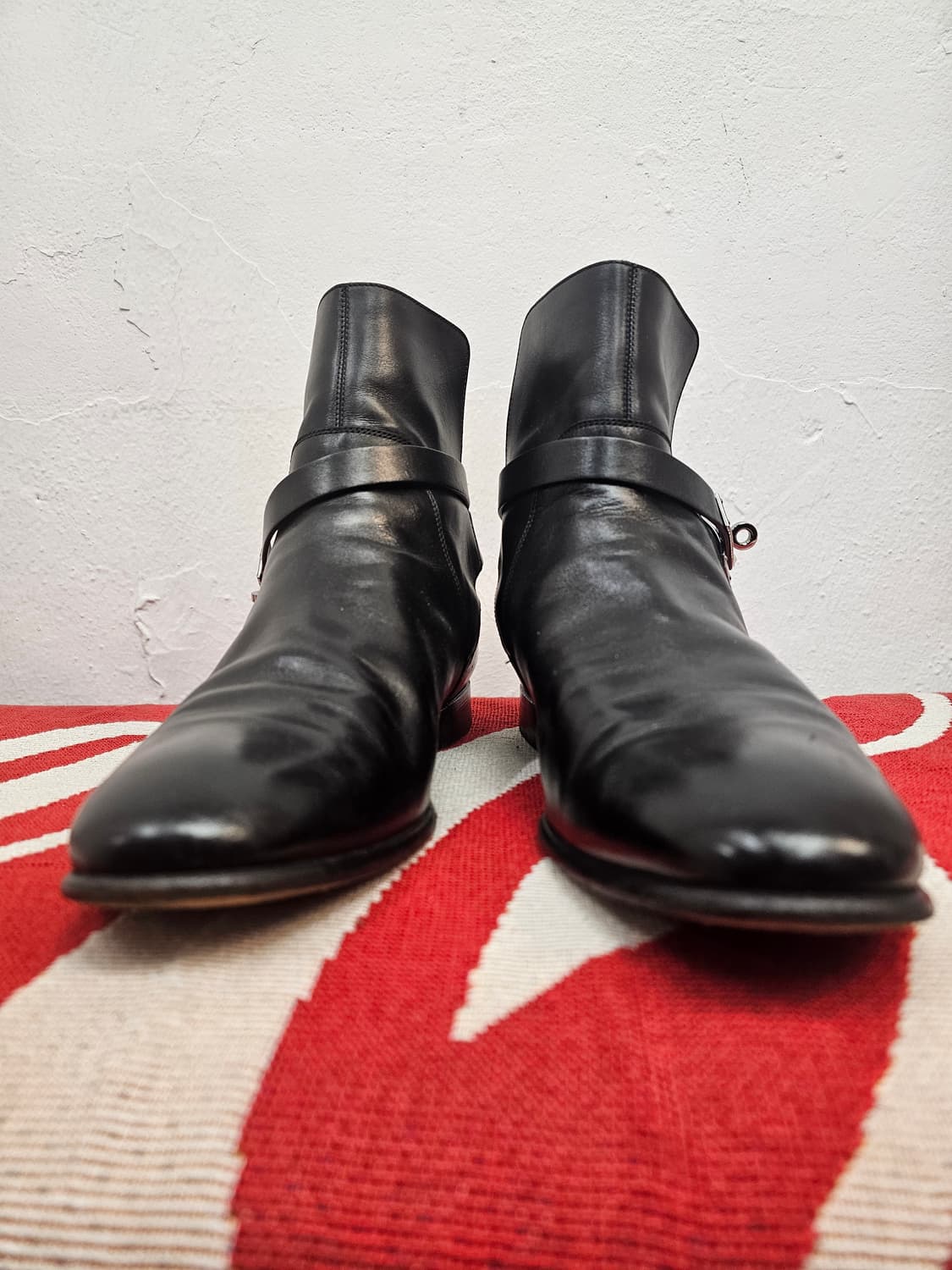 에르메스 카프스킨 레더 앵클 부츠 상품이미지1