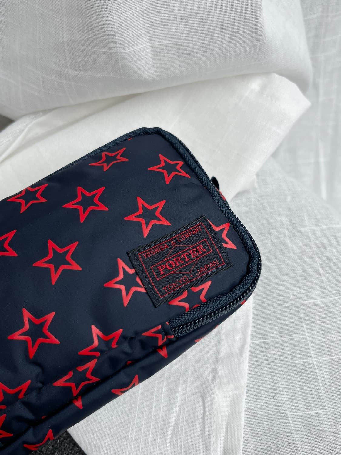 Porter 포터 별 패턴 파우치 네이비 상품이미지3