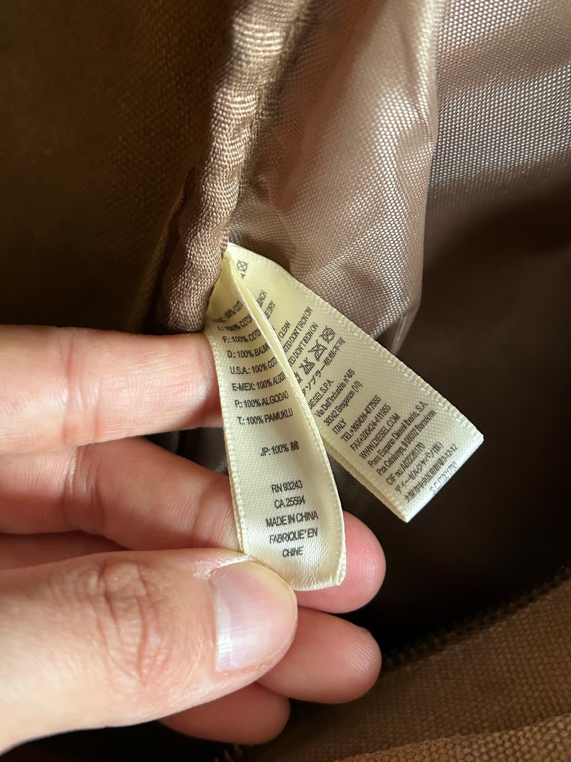 디젤 y2k 밀리터리 캔버스 투웨이 메신저백 상품이미지7